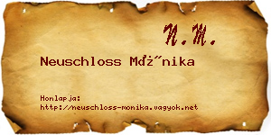 Neuschloss Mónika névjegykártya
